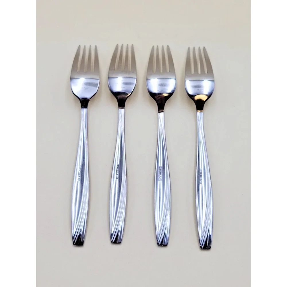 Set of 4 Oneida Camlynn Stainless Steel Dinner Forks
